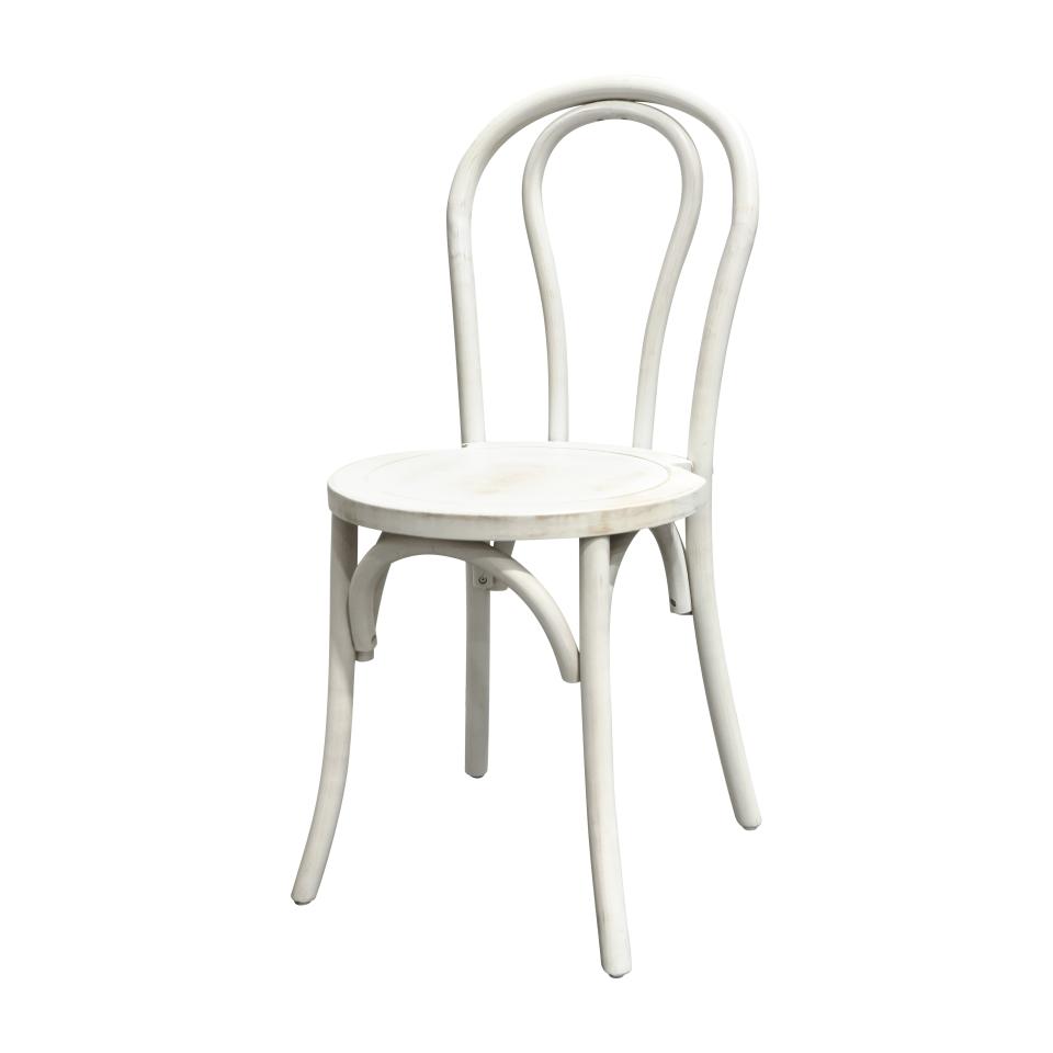 Bentwood White Washed Chair All Set Party Rentals