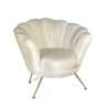 Scalloped Accent Chair *Off White*