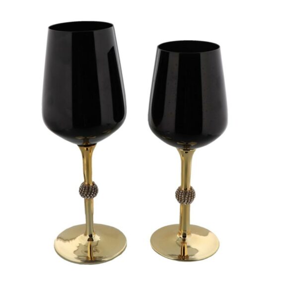 Black&Gold Stem Glassware