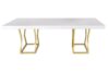 WHITE MDF TOP/ GOLD LEGS