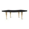 Serp Black Marble Table / Gold Legs