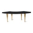 Serp Black Marble Table / Gold Legs