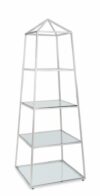 Silver Pyramid Shelving