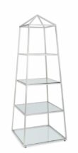 Silver Pyramid Shelving