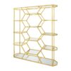 Gold Triple Hexagon Shelving