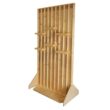 Natural Wood Floating Back Bar