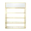 Gold Rectangular shelving