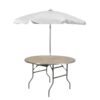 White Umbrella & Table