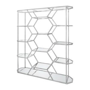 Silver Triple Hexagon Shelving