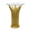 Gold Spike Round Cocktail Table