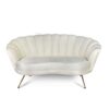 Scalloped Sofa *Off White Velvet*