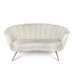 Scalloped Sofa *Off White Velvet*