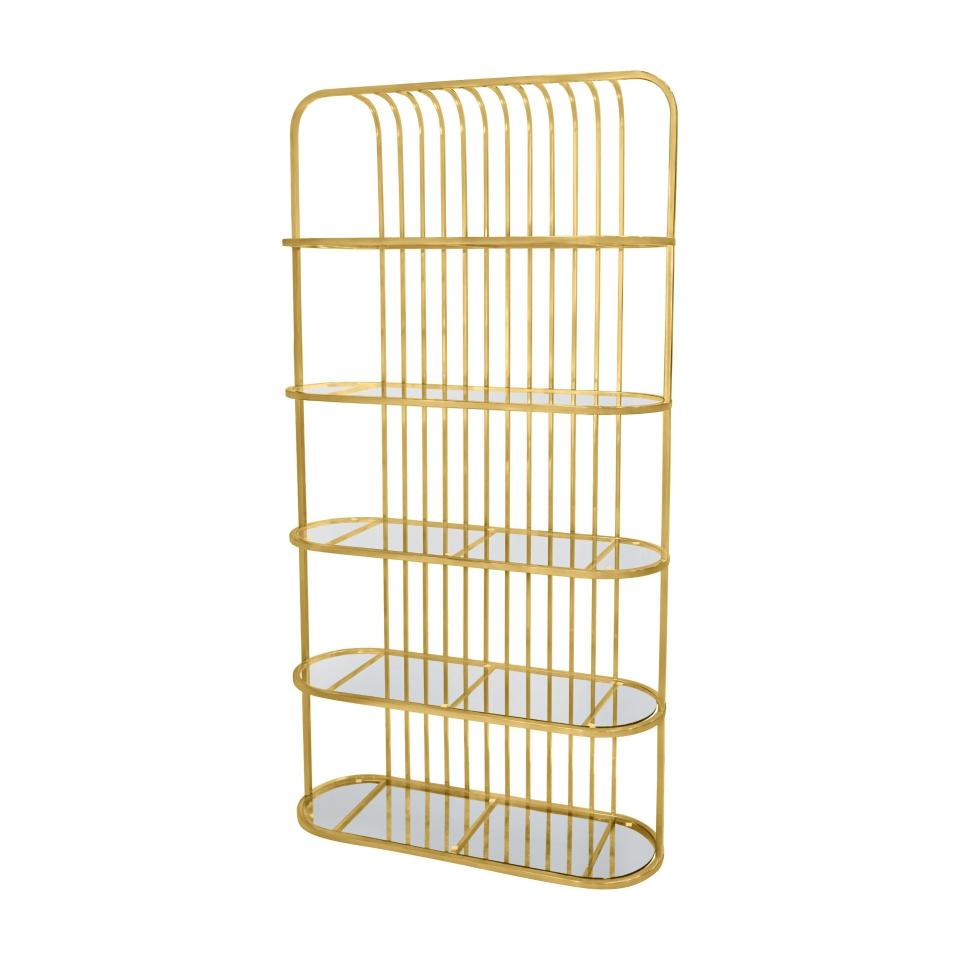 Gold Cage Shelving