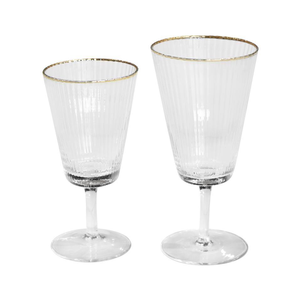 Rippled Wine Glass 11oz