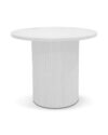 White Fluted Cocktail Table