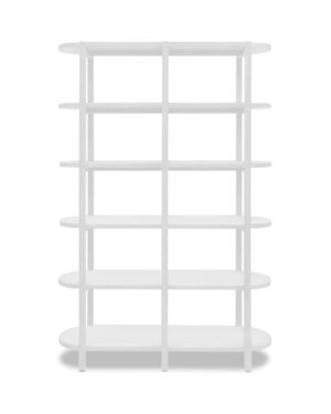 White Oval Shelving