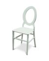 White O Back Chair