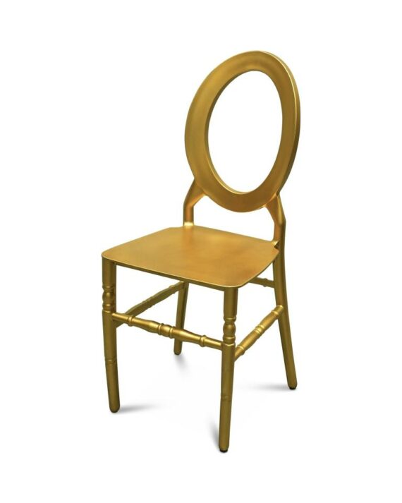 Gold O back Chair