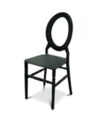 Black O Back Chair