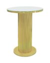 Gold Fluted Hi-Cocktail Table