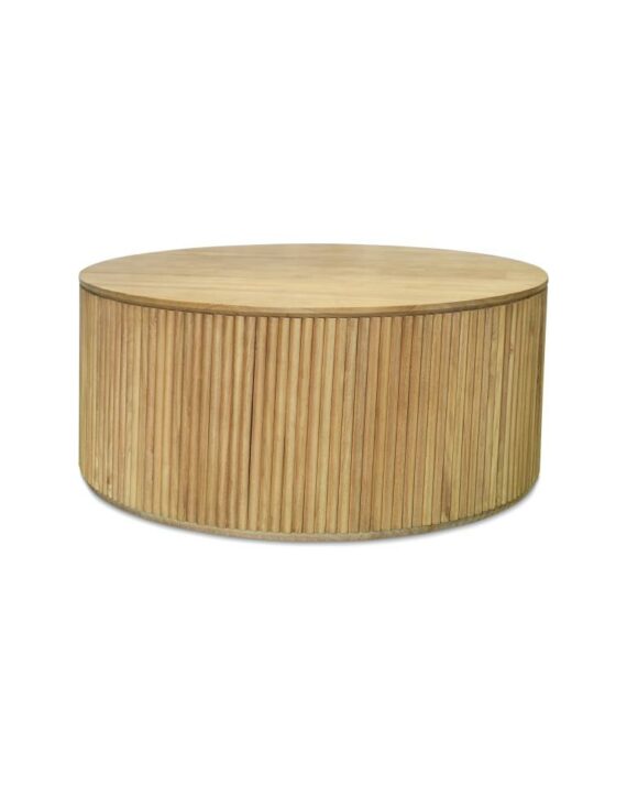 Natural Fluted Coffee Table