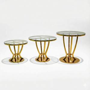 Gold Churchill Hi-Cocktail Table