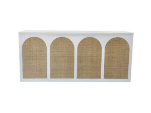 White Rattan Bar