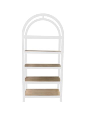 White Rattan Shelving