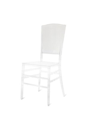 Clear Lorna Fluted Chair