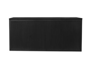 Black Milton Fluted Bar