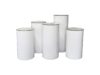 White Acrylic Pedestals 5Pcs Round  Glass Top