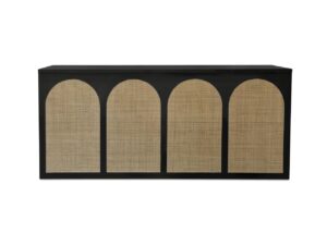 Black Rattan Bar