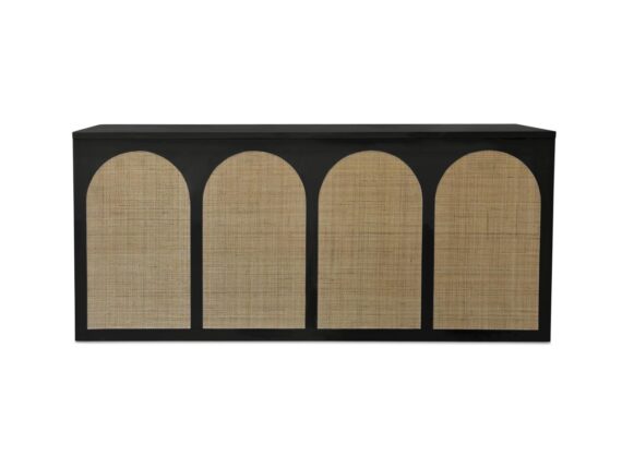 Black Rattan Bar