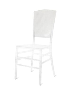 Clear Lorna Fluted Chair
